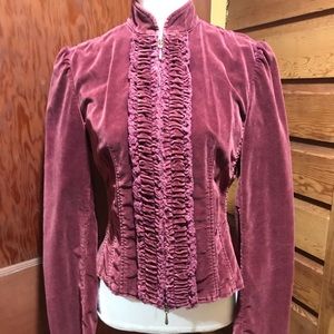 Burgundy Express Zip-up Jacket